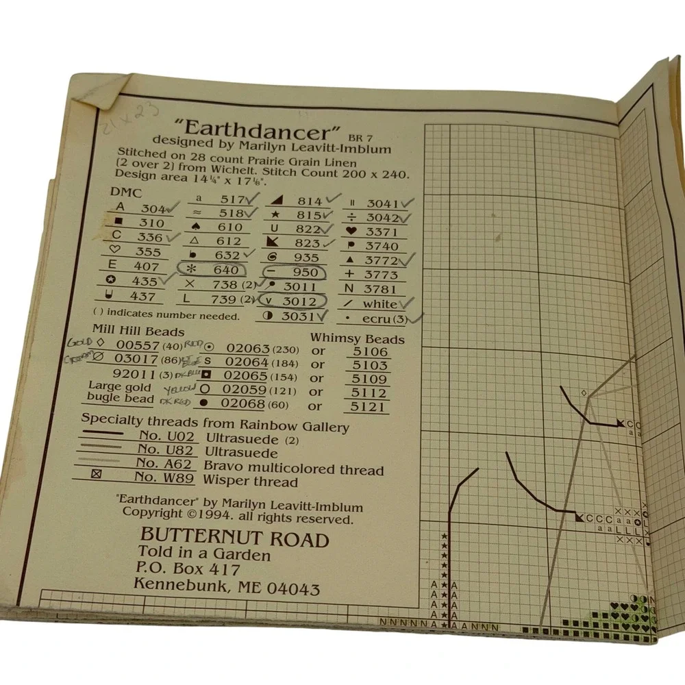 Lavender & Lace Angel of the Morning & Butternut Road Earthdancer Stitch Charts